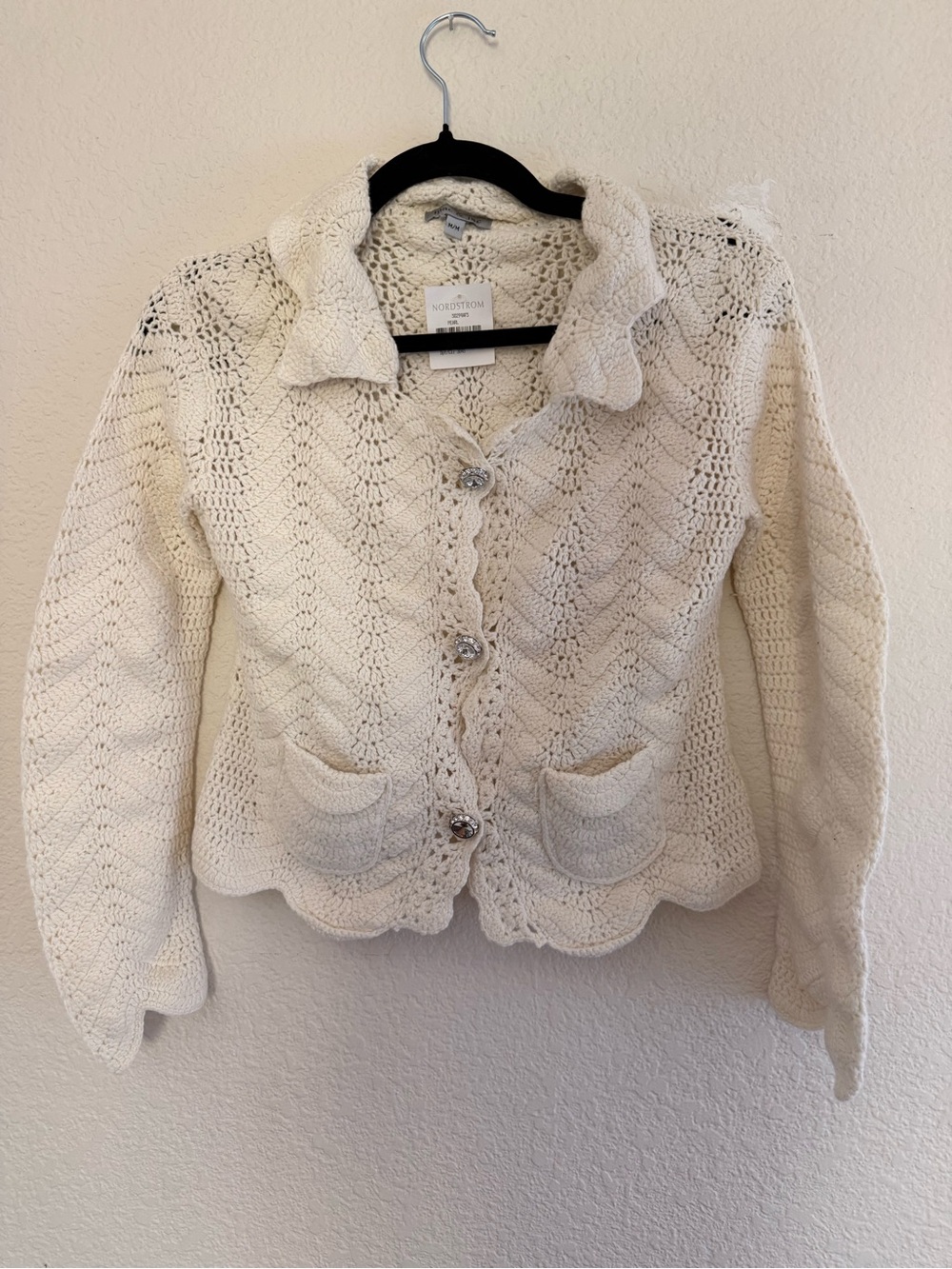 Vintage cashmere deadstock Mac & jac knitted cardigan sweater